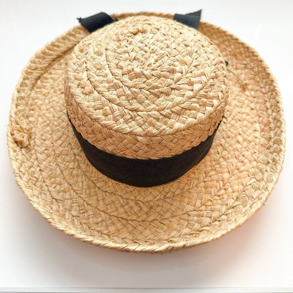 Helen Kaminski Australia 100% Raffia Classic 5 Hat Bow - Picture 2 of 11